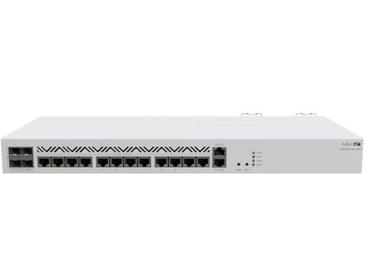 [MKT-CCR2116-12G-4S+] Mikrotik CCR2116-12G-4S+ - Cloud Core Router 16 núcleos RouterOS L6 12 puertos Gigabit 4  SFP+ 10G