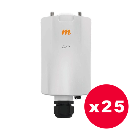 [MIM-A5X-P25] Mimosa A5x -  Estación Base 2x2 5 GHz, 700 Mbps GPS Sync. conectores N - Pack de 25 unidades