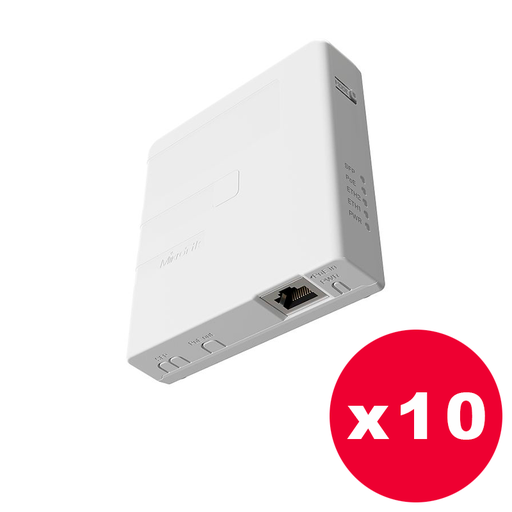 [MKT-GPEN21-P10] Mikrotik GPEN21 - Inyector PoE inteligente controlado por software - Pack de 10 unidades