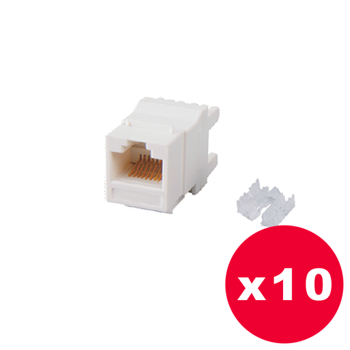 [RACK-LN-YZ-M255-P10] LinkNet LN-YZ-M255 - Conector hembra KeyStone para patch panel- Pack de 10 unidades