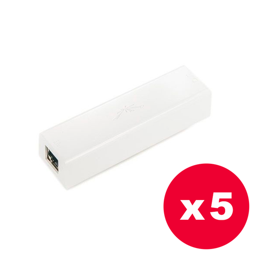 [UBN-8023AFI-P5] Ubiquiti Instant Power 8023AFI - Convertidor PoE 803.af a PoE 16v interior - Pack de 5 unidades