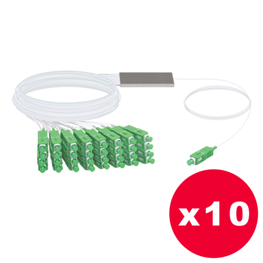 [UBN-UF-SPLITTER-32-P10] Ubiquiti  UF-SPLITTER-32 -Splitter 1 conector SC/APC IN y 32 SC/APC OUT - Pack de 10 unidades