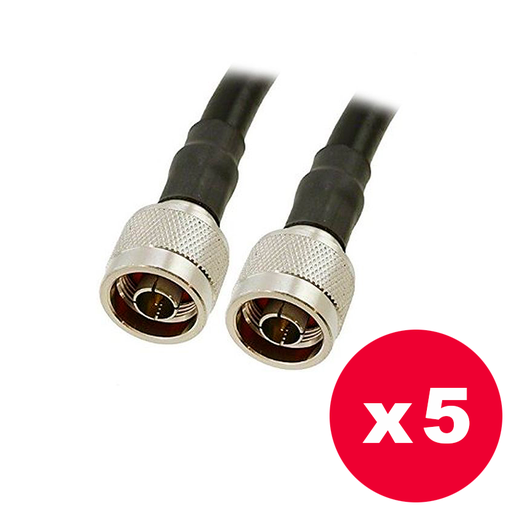 [WRL-CBL-51NN-P5] CBL-51NN - Cable 1 m. RF 5 GHz. N-Macho/N-Macho  - Pack de 5 unidades
