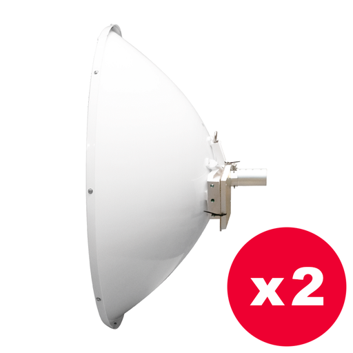 [WRL-JRC-32DD-PRE-P2] Jirous JRC-32DD-PRE - Antena parabólica 5 GHz. MIMO 32 dBi Alta Precision conectores N - Pack 2 unidades