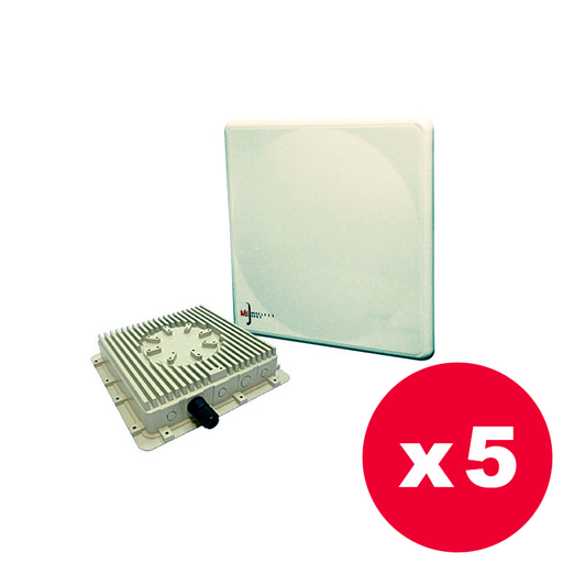 [WRL-MT-CP23DP-P5] MTI Wireless Edge MT MT-CP23DP - Caja con antena panel 5 GHz. 23 dBi 2x2 - Pack 5 unidades