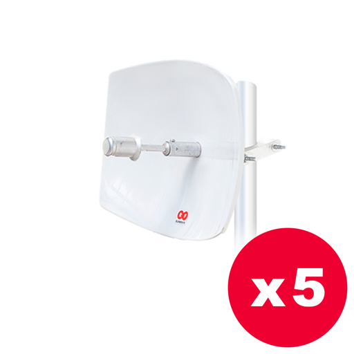 [WRL-RF-D215-P5] RF-Elements Direct 21-5G - Antena parabólica 5 GHz. 1x1 N - Pack de 5 antenas